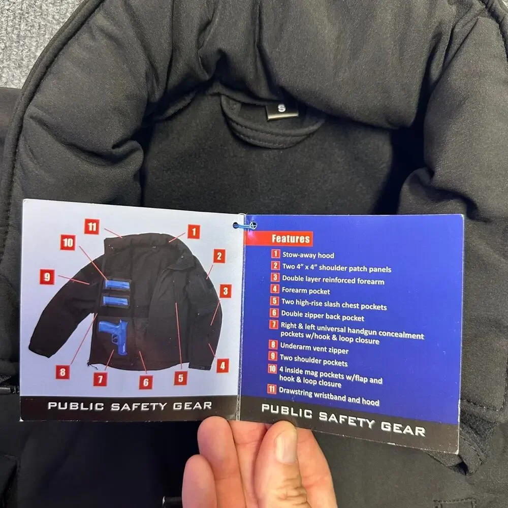 NEW Rothco Men’s Special-Ops Soft Shell Jacket Conceal Carry Utility Law Coat S